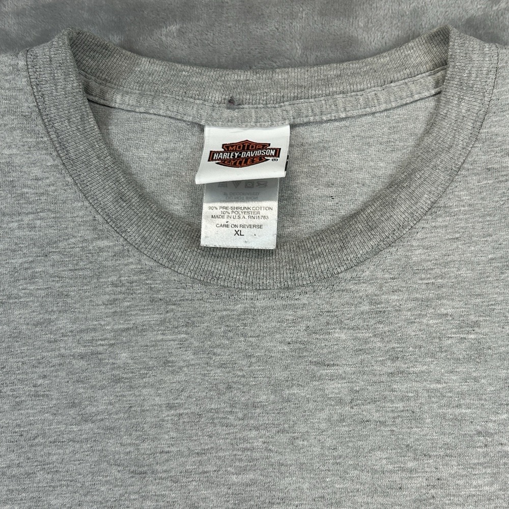 Vtg Harley Davidson T-Shirt Size XL Gray Mother Road Kingman AZ 2002 Made in USA - Picture 6 of 10